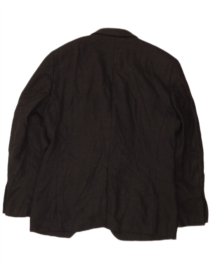 Dkny Herren-Blazer mit 2 Knöpfen, UK 38, mittelschwarze Wolle