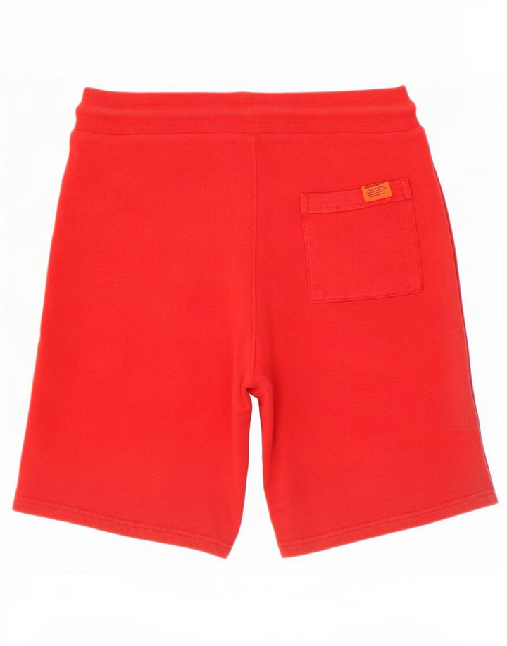 Superdry Herren Sportshorts mittelrote Baumwolle