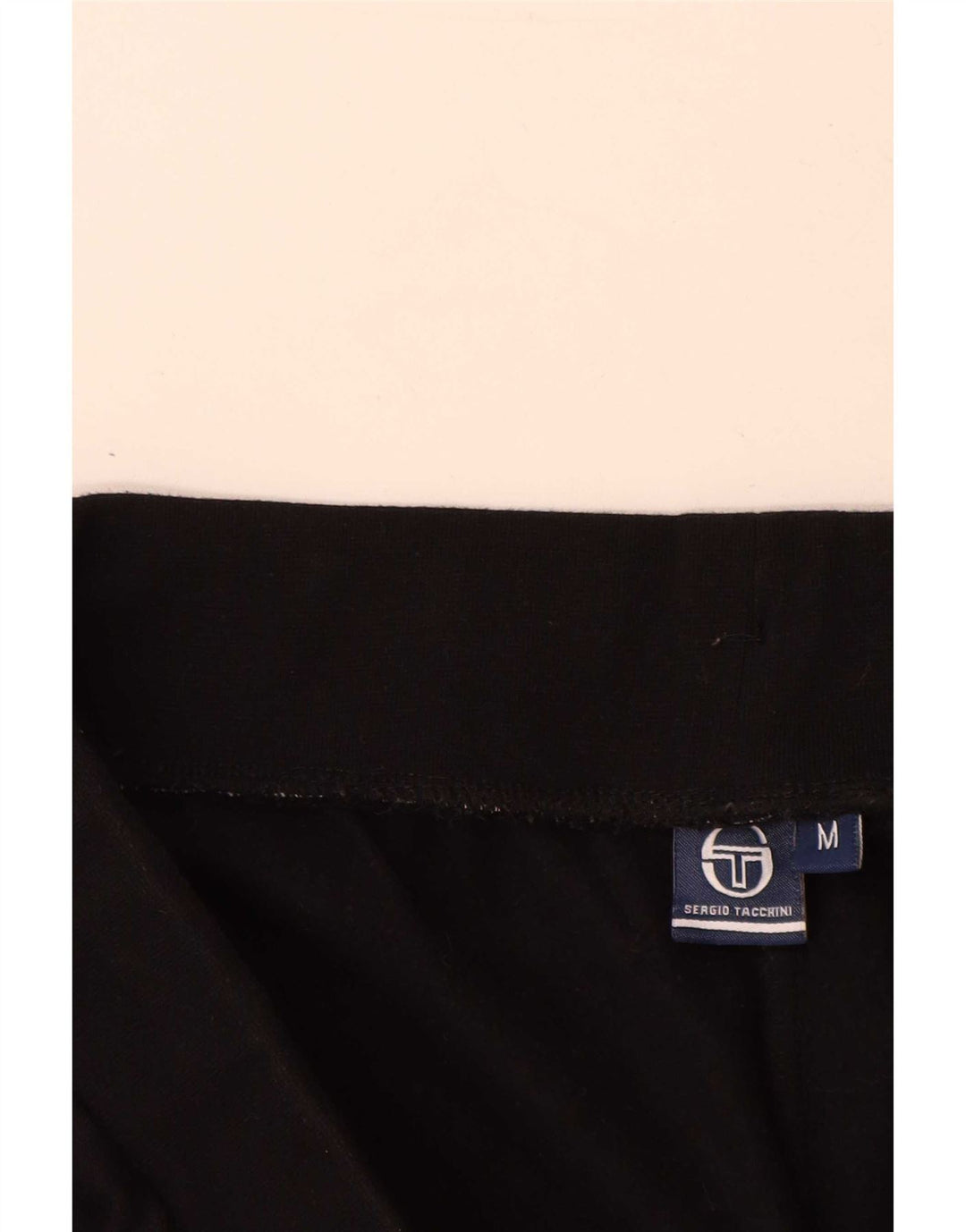 Sergio Tacchini Herren-Trainingshose, Jogginghose, Mittelschwarz, Baumwolle