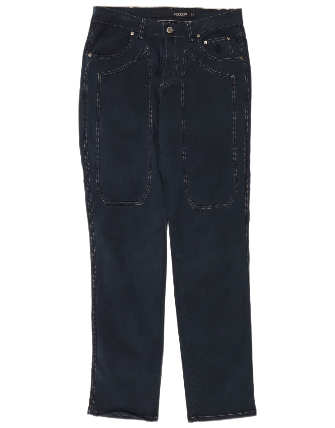 JECKERSON Herren Straight Jeans W33 L34 Blaue Baumwolle