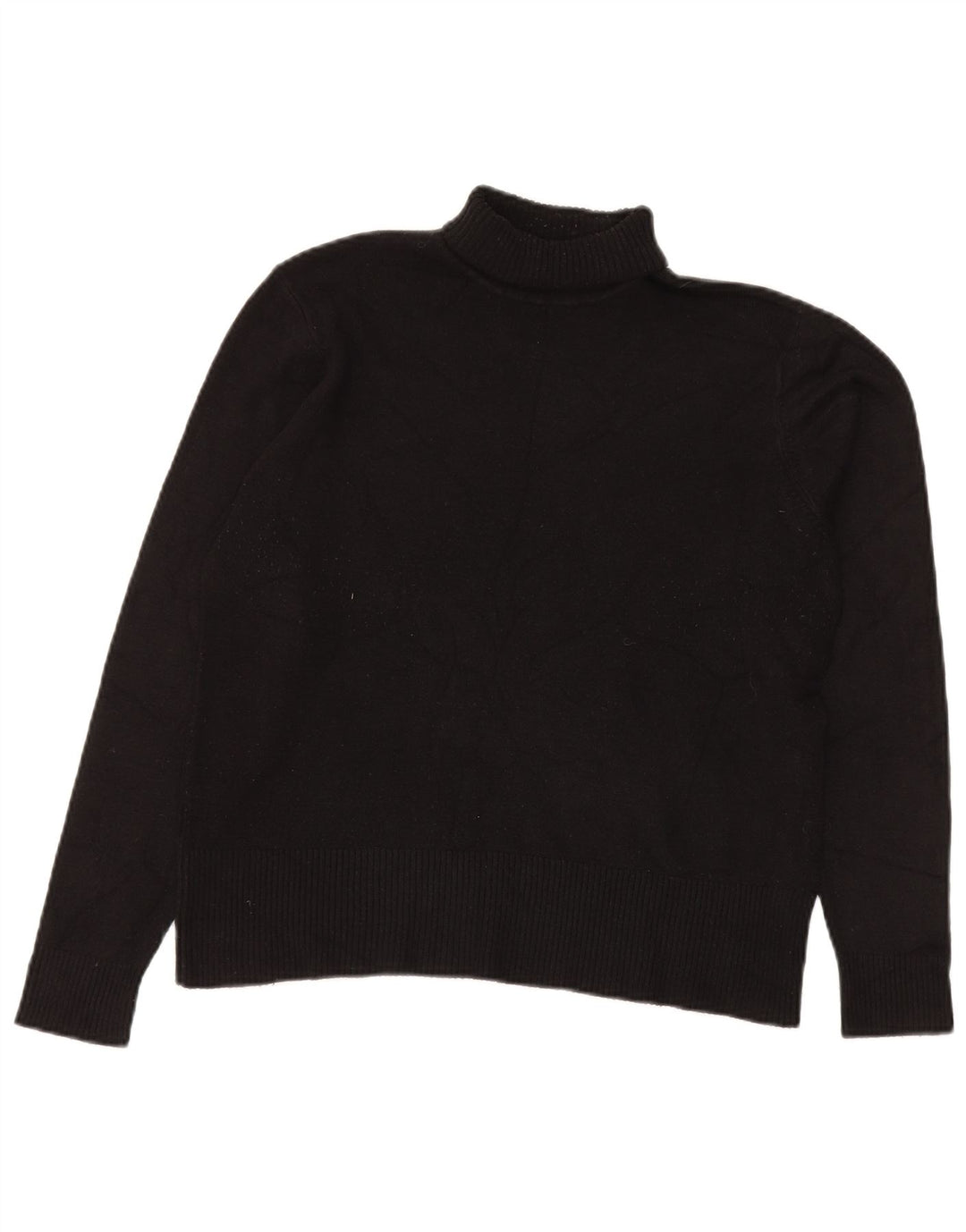 Essentials Rollkragenpullover für Damen, Gr. 14, Mittelschwarz, Acryl
