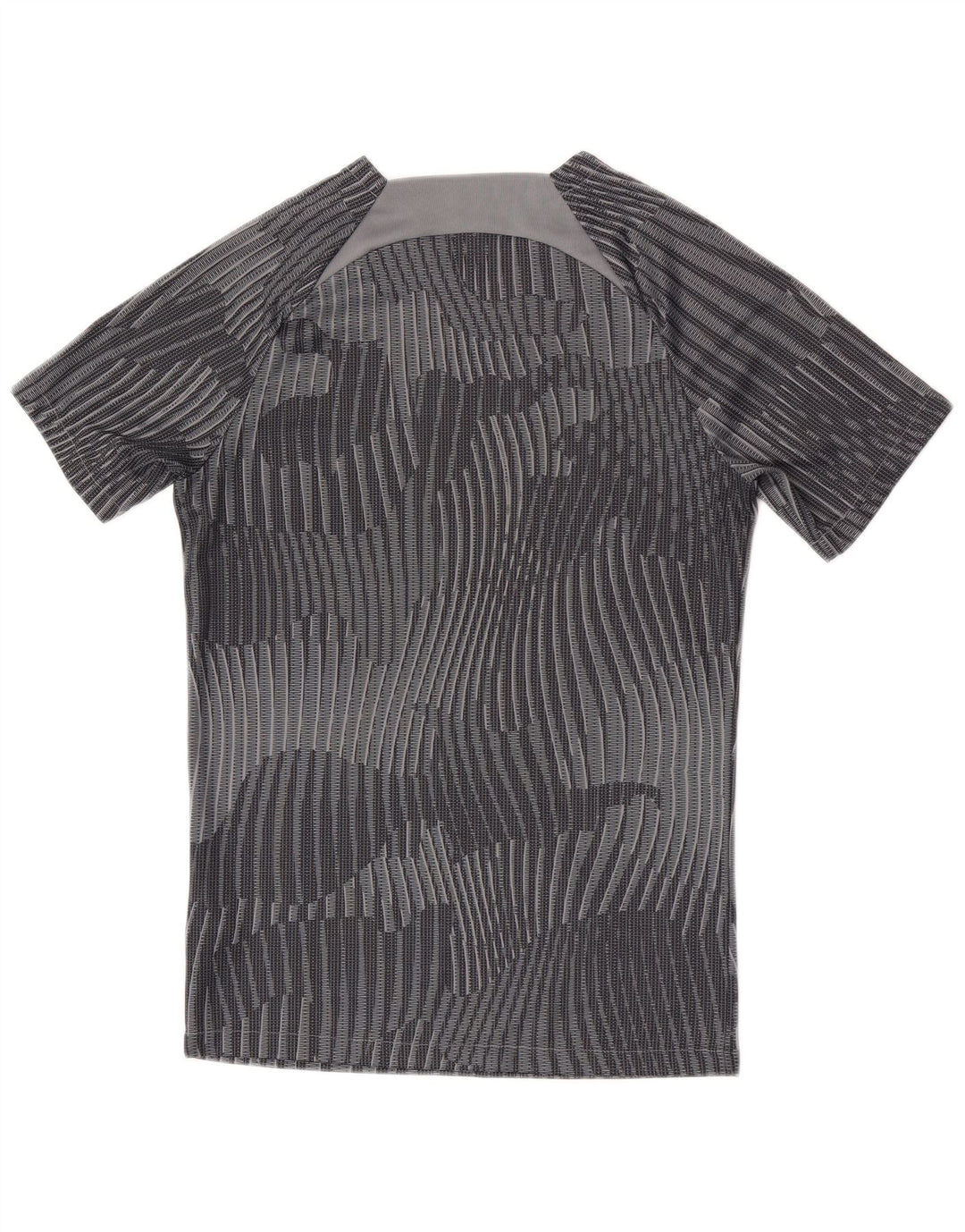 Nike Herren-T-Shirt mit Dri-Fit-Grafik, Größe S, graues Camouflage-Polyester