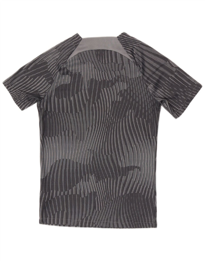 Nike Herren-T-Shirt mit Dri-Fit-Grafik, Größe S, graues Camouflage-Polyester