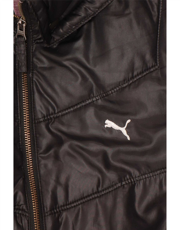 Puma Damen gepolsterter Mantel UK 18 XL Schwarz