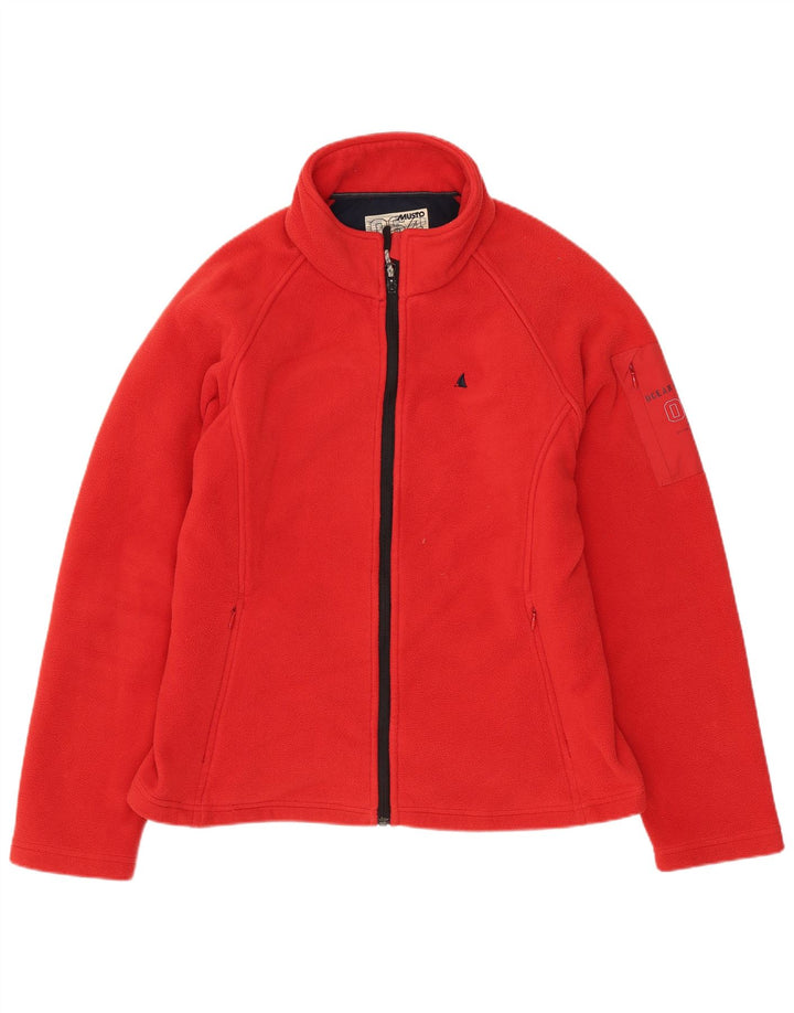Musto Damen Fleecejacke UK 16 Large Rot Polyester