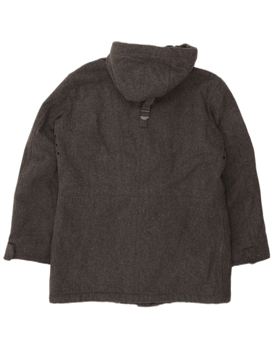 Marc O'Polo Herren-Jacke mit Kapuze, gepolstert, UK 40, große graue Wolle