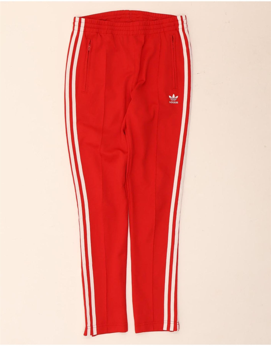 Adidas Damen Trainingshose UK 8 Small Rot Polyester