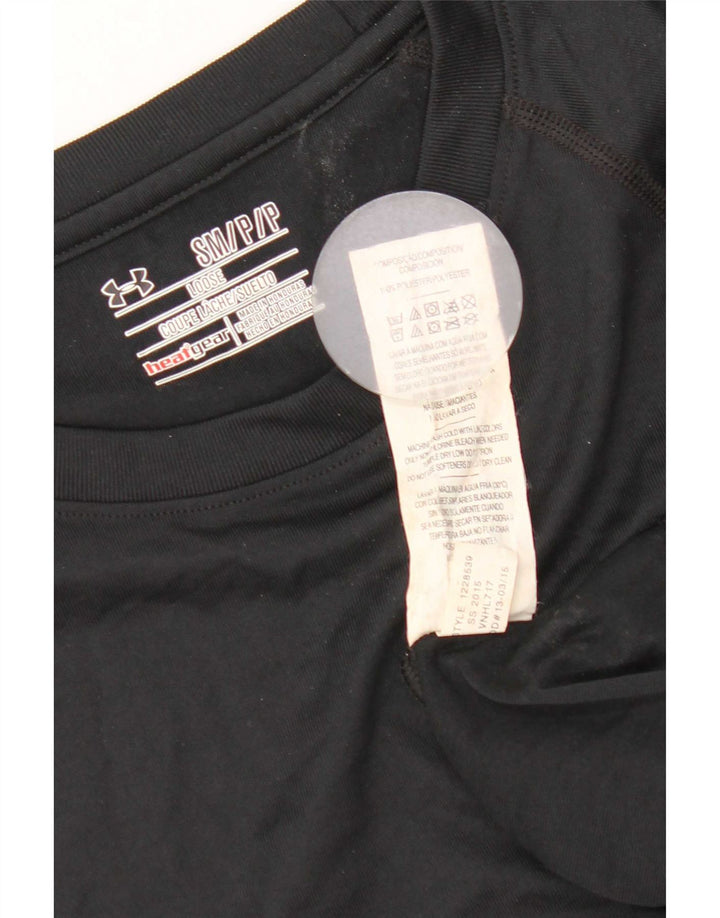 Under Armour Herren Heat Gear T-Shirt Top Small Schwarz Polyester