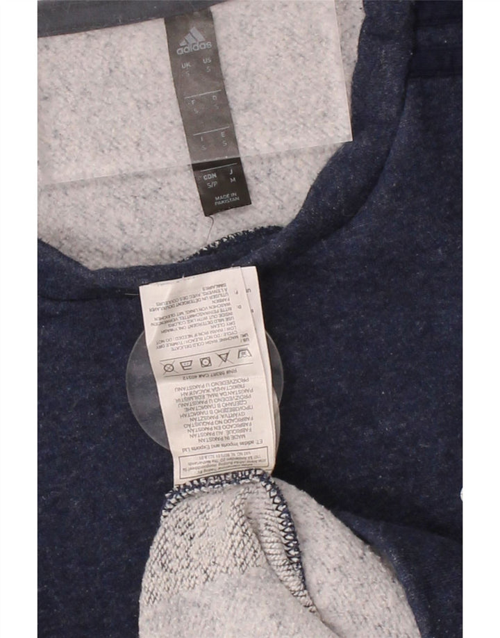 ADIDAS Mens Sweatshirt Jumper Small Navy Blue Cotton Vintage Adidas and Second-Hand Adidas from Messina Hembry 