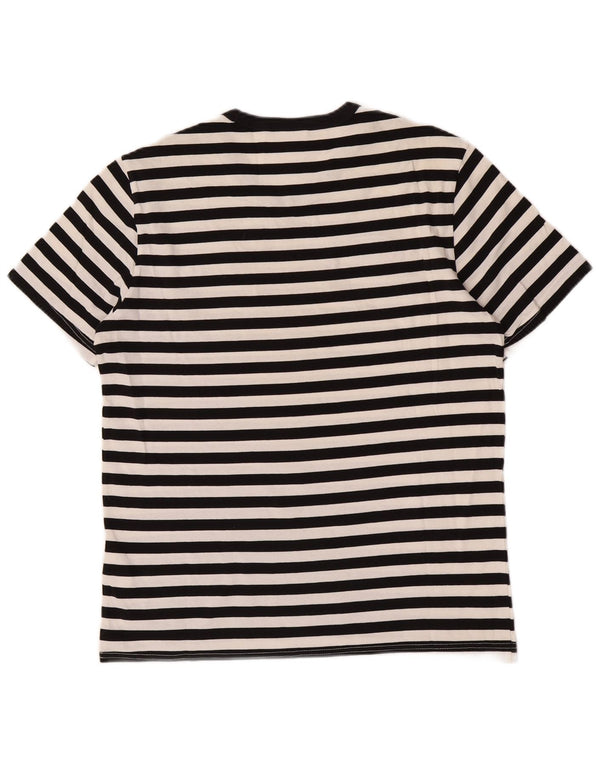 Champion Herren-T-Shirt mit Grafik, mittelschwarz, gestreift, Baumwolle