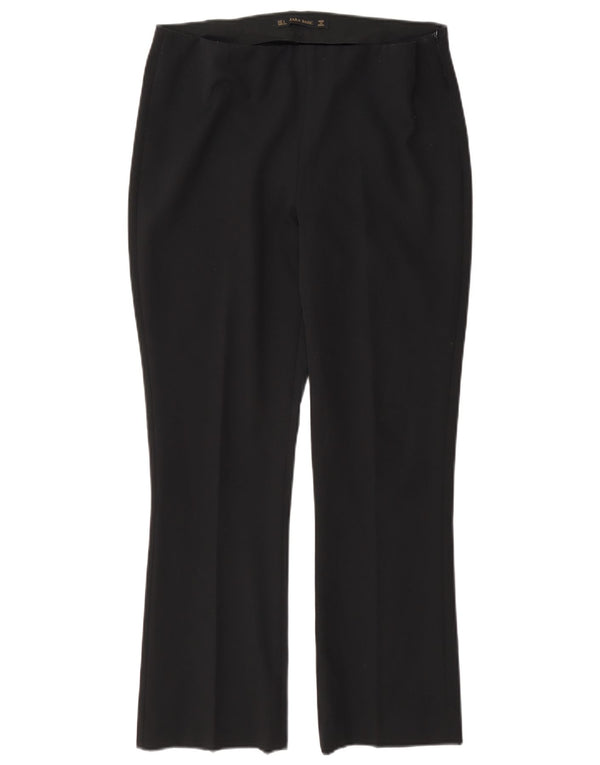 Zara Damen Normale Freizeithose, Größe L, W30, L27, Schwarz