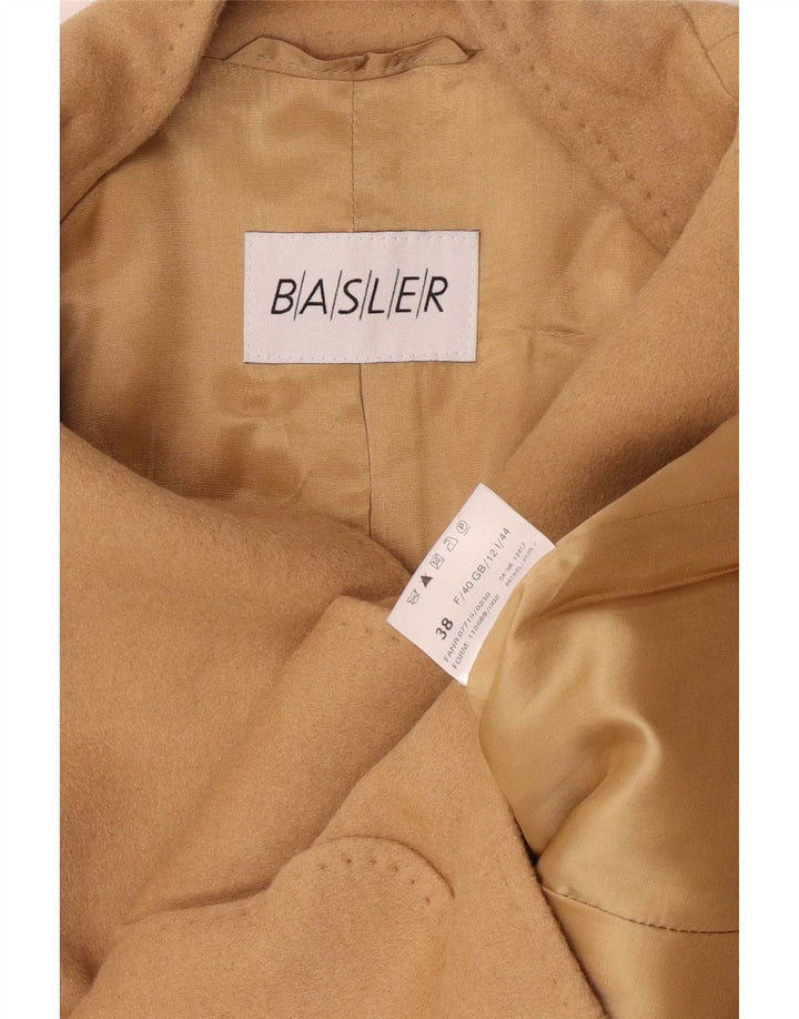 Basler Damen-Blazerjacke mit 6 Knöpfen, UK 12, Mittelbeige, klassische Schurwolle
