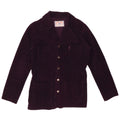 ROCKY Damen 5-Knopf-Blazer aus Cord, UK 14, mittelviolette Baumwolle