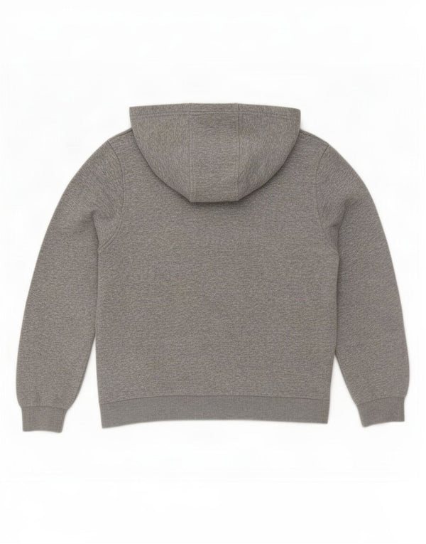 Nike Jungen-Pullover mit grafischem Kapuzenpullover, 12–13 Jahre, groß, grau gefleckte Baumwolle