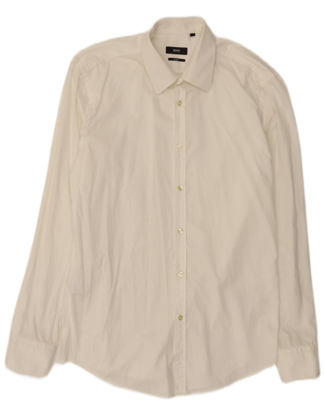 Hugo Boss Herren Slim Fit Hemd Größe 41 16 Große weiße Baumwolle