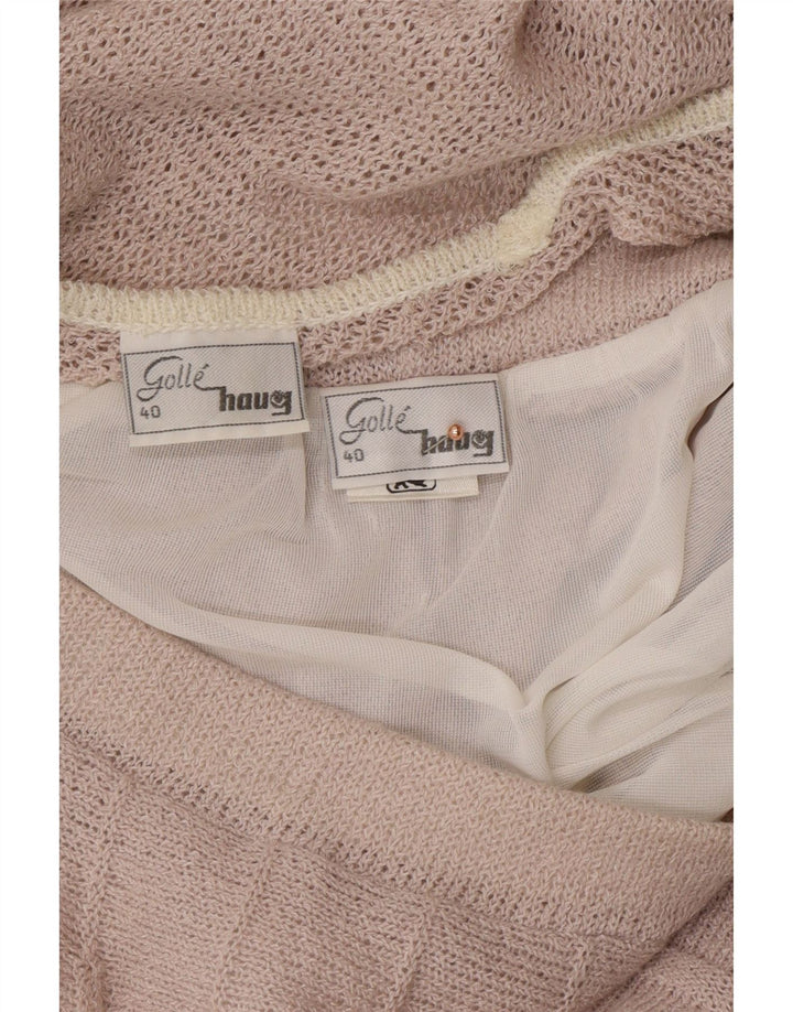 GOLLEHAUG Damen 2-teiliges Rockset EU 40 Medium W28 Lila Farbblock