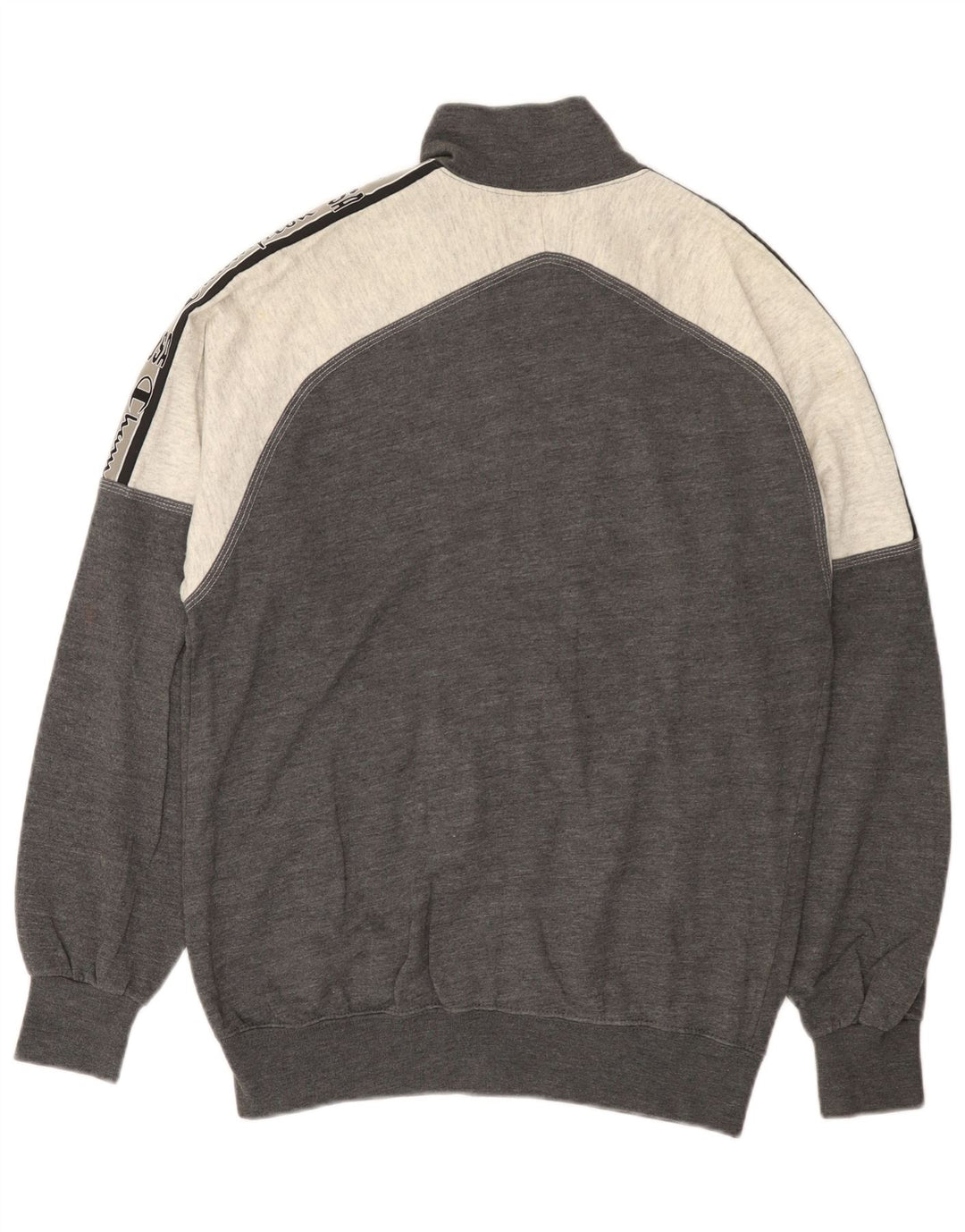 Champion Herren USA Trainingsanzug-Oberjacke aus mittelgrauer Colourblock-Baumwolle