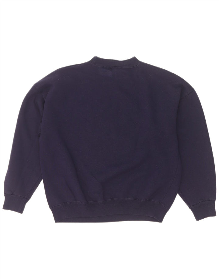 Übergroßer Sweatshirt-Pullover mit Grafik für Damen von Acorn, Gr. 10, Marineblau