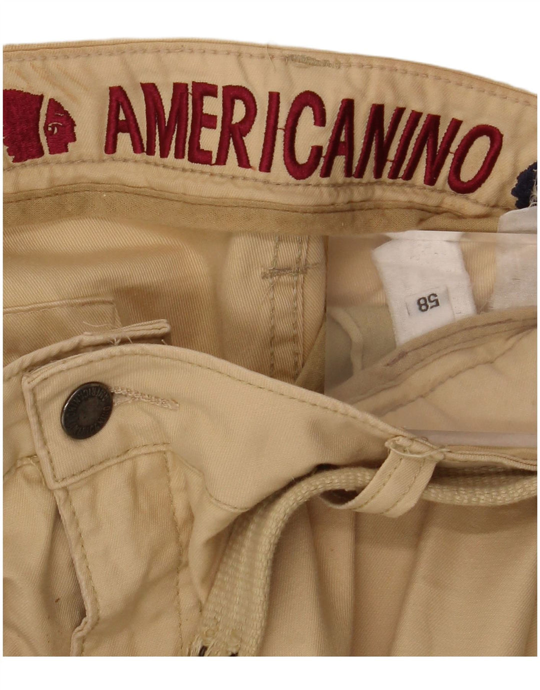 AMERICANINO Herren Cargo-Shorts IT 58 4XL W42 Beige