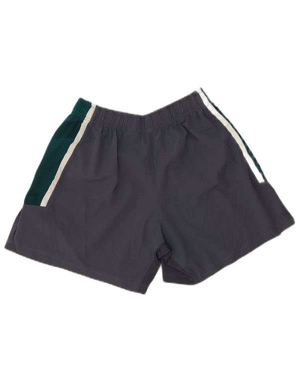 Asics Herren Wallabies Sportshorts, klein, graues Farbblock-Polyester