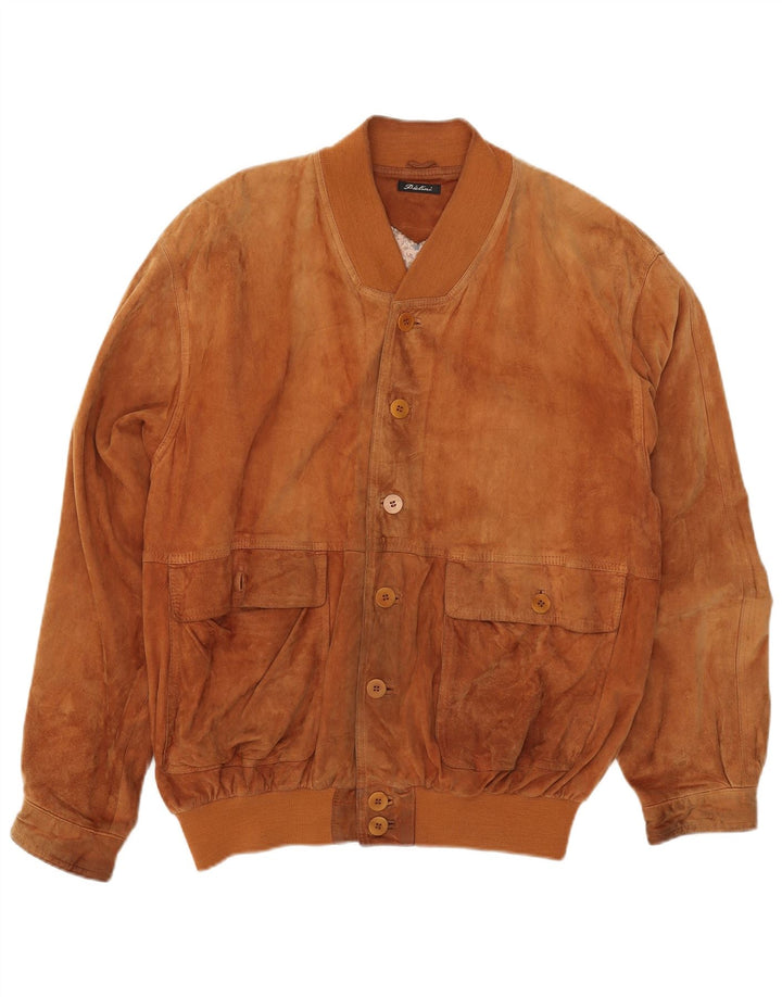 Pielini Herren Wildleder Bomberjacke IT 56 3XL Beige