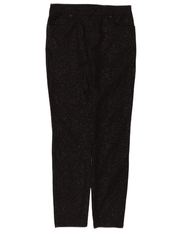 Phase Eight Damen Slim Casual Hose UK 12 Medium W30 L29 Schwarz meliert