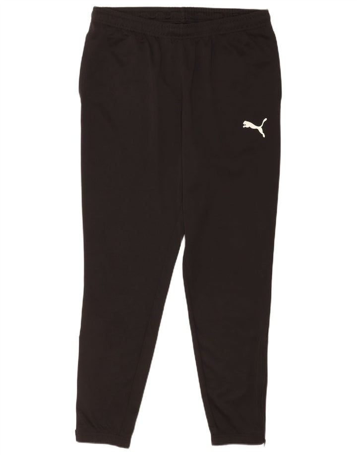 Puma Herren-Trainingshose, groß, aus schwarzem Polyester