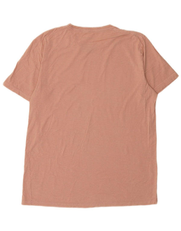 Volcom Herren T-Shirt Top Large Rosa Baumwolle