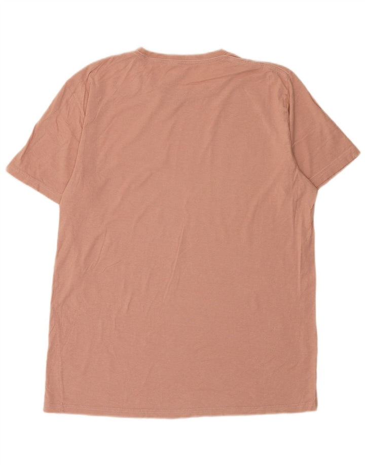 Volcom Herren T-Shirt Top Large Rosa Baumwolle