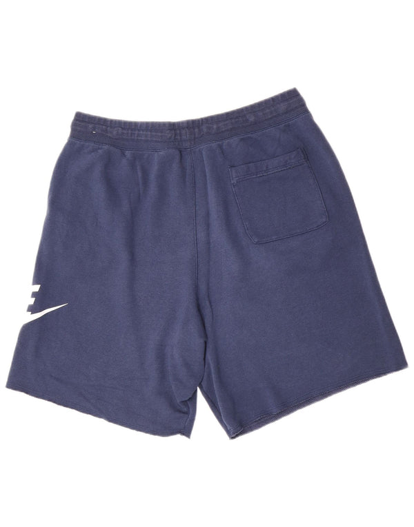 Nike Herren Graphic Sport Shorts XL Marineblaue Baumwolle
