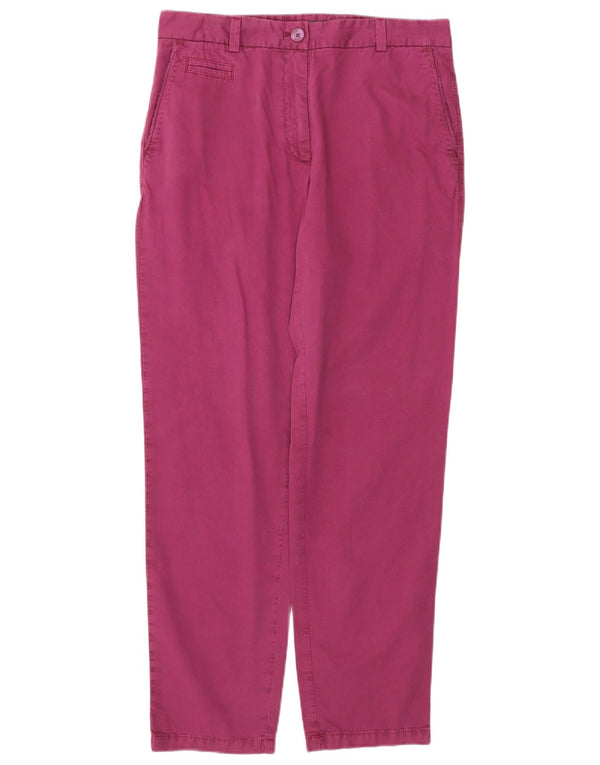 Marks & Spencer Gerade Chino-Hose für Damen, UK 10, Größe S, W32, L30, Lila