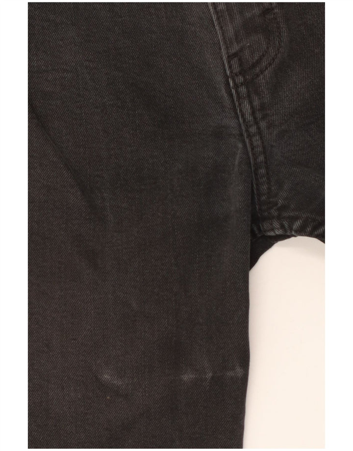 Marks & Spencer Herren Straight Jeans W36 L27 Schwarze Baumwolle