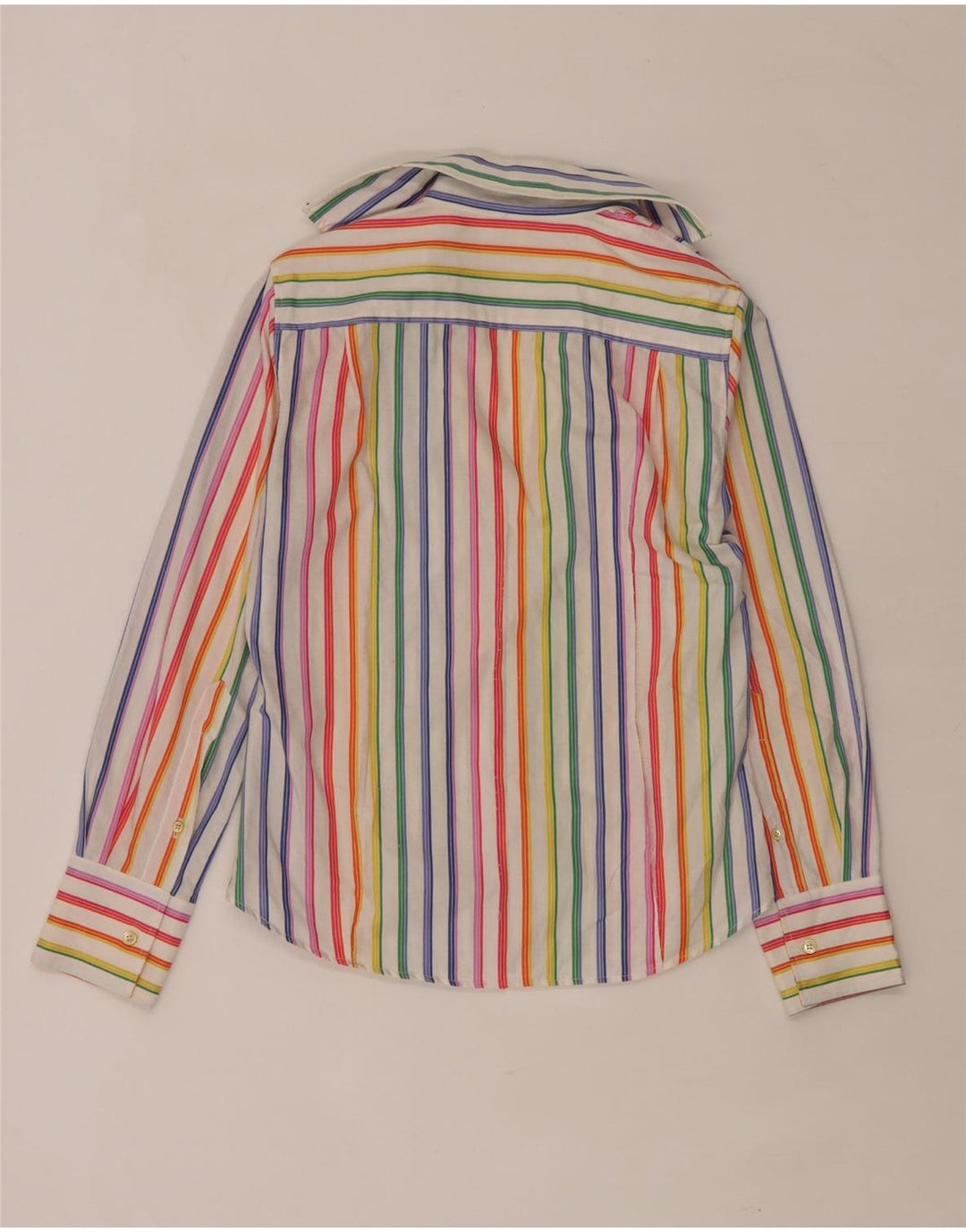 Paul Smith Damen-Hemd IT 42 Medium Mehrfarbig gestreift aus Baumwolle