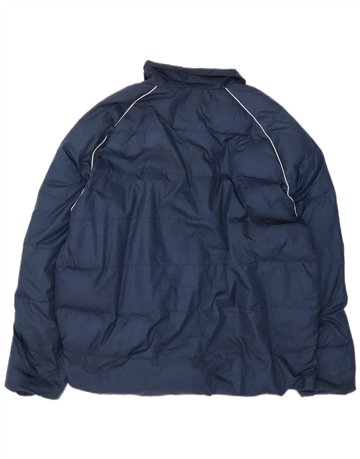 Adidas Herren Wattierte Jacke UK 42 XL Marineblau Polyester