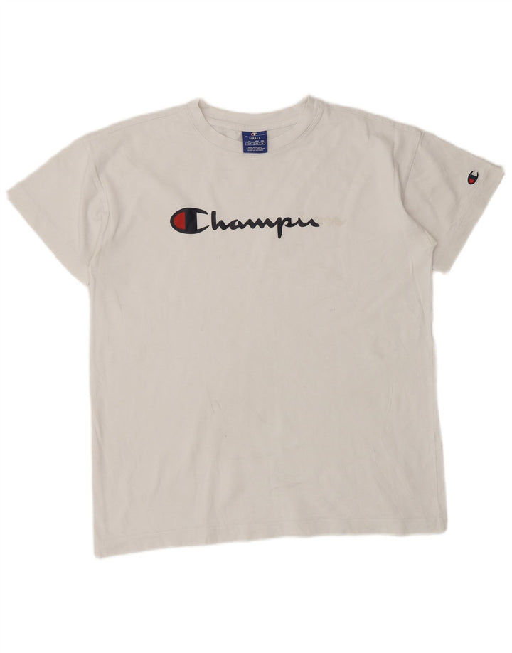 Champion Herren-T-Shirt mit Grafik, Größe S, Weiß