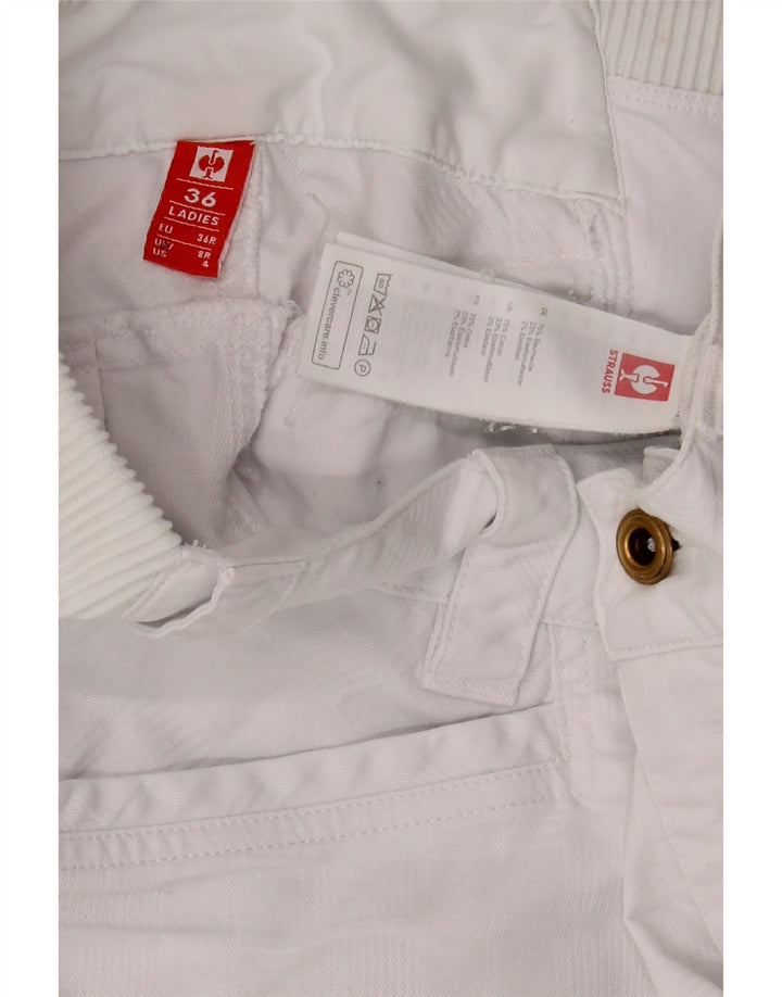 Engelbert Strauss Damen Gerade Cargohose UK 8 Small W30 L30 Weiß