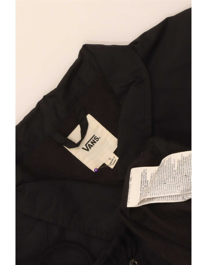 Vans Damen Regenjacke UK 16 Large Schwarz Nylon