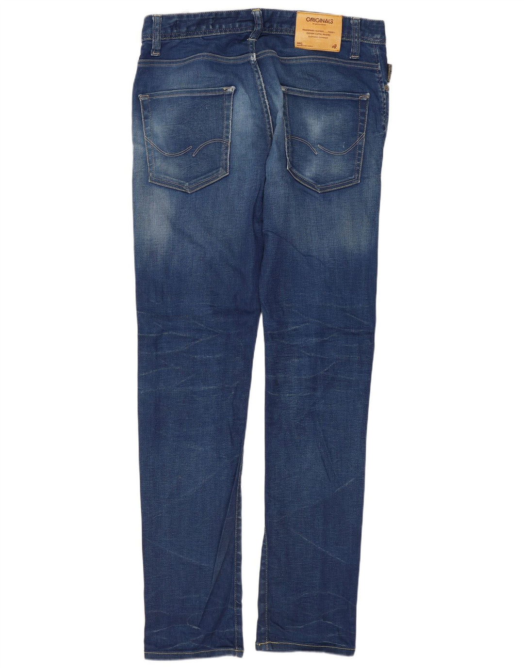 JACK & JONES Herren Slim Jeans W32 L32 Blaue Baumwolle