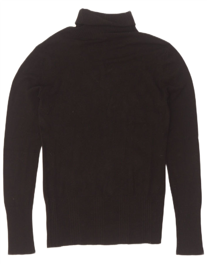Guess Damen-Pullover mit Rollkragen, Grafik, Gr. 12, mittelschwarz