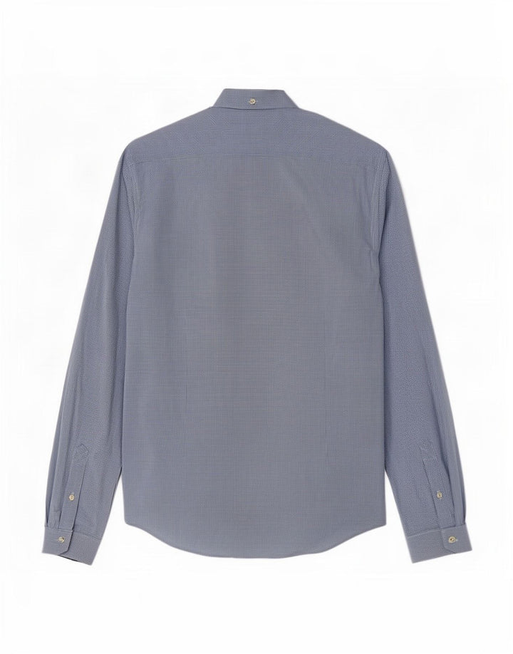 Barbour Slim-Fit-Hemd für Herren aus mittelblauer Gingham-Baumwolle
