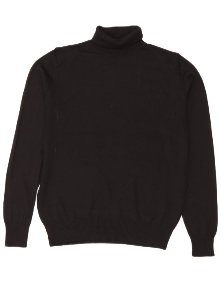 Rollkragenpullover für Herren von Zara, Mittelschwarz, Acryl