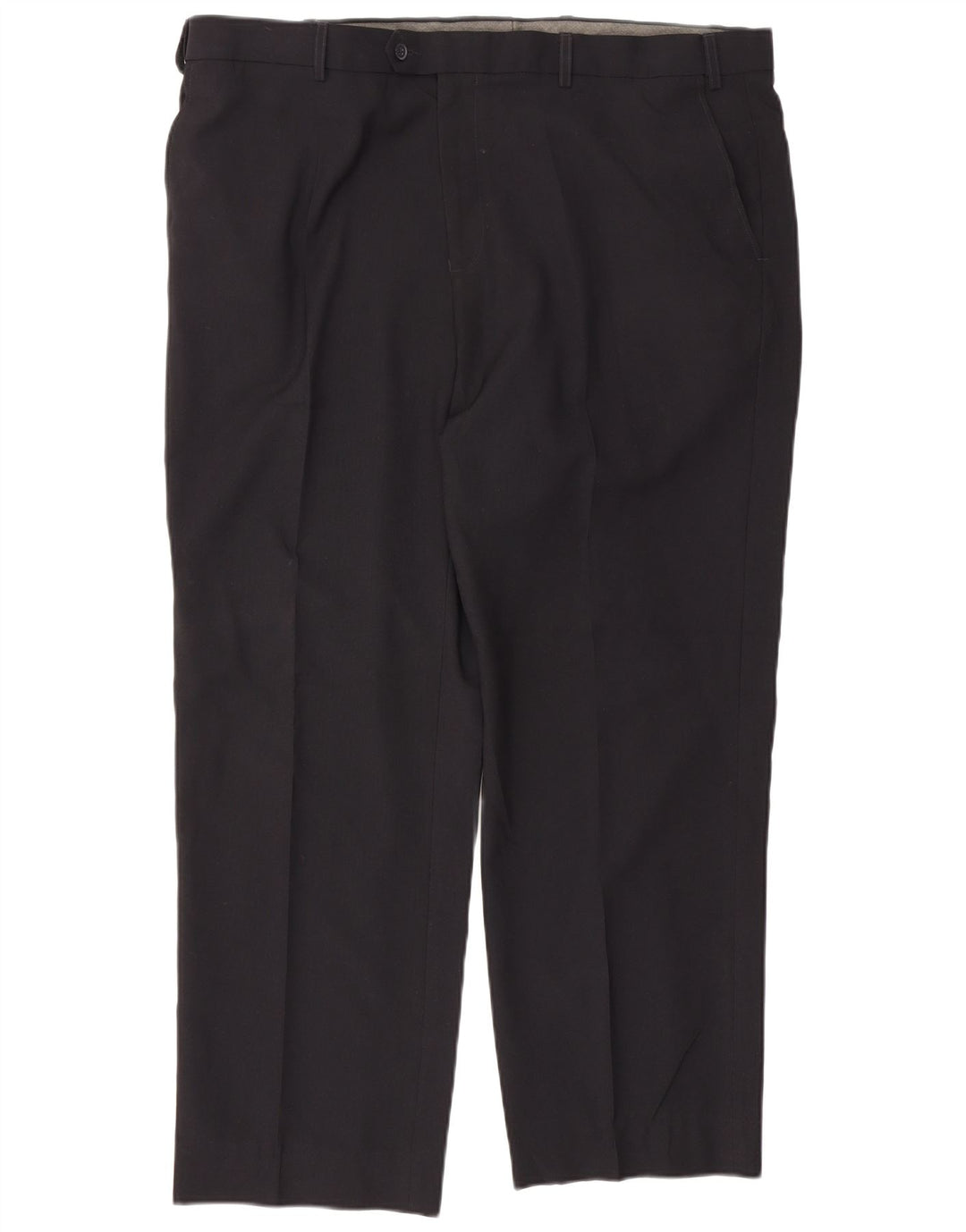 Marks & Spencer Herren-Anzughose mit gerader Passform und normaler Passform, W42, L29, Schwarz
