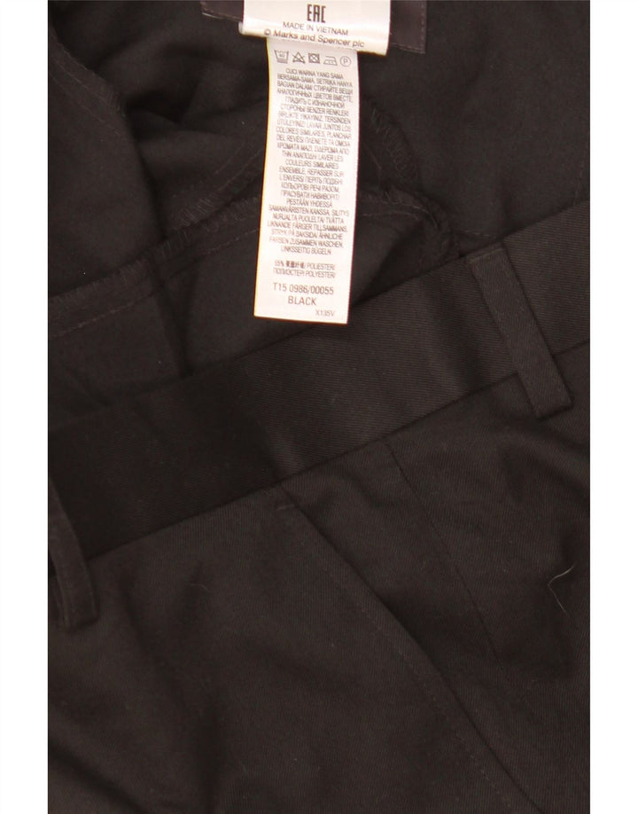 Marks & Spencer Herren-Anzughose, normal, W36, L25, Schwarz, Polyester