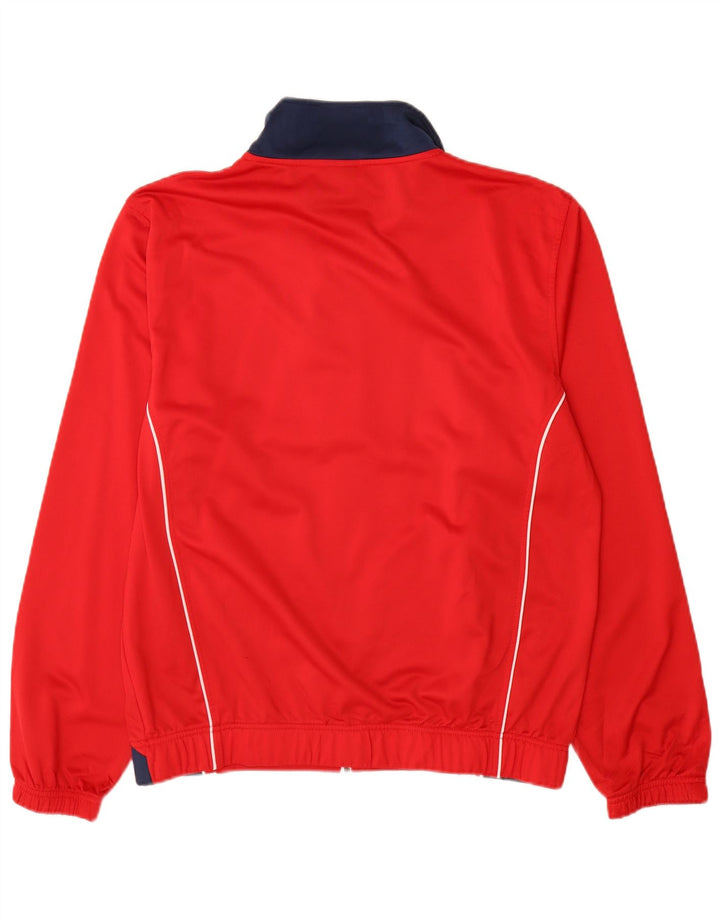 Asics Herren-Trainingsanzug-Oberteil, Jacke, XL, Rot, Farbblock