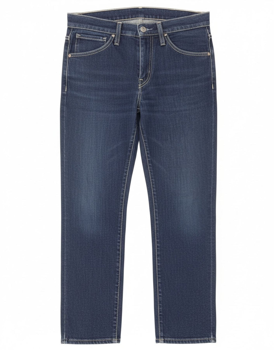 Levi's Damen Straight Jeans W29 L28 Marineblaue Baumwolle