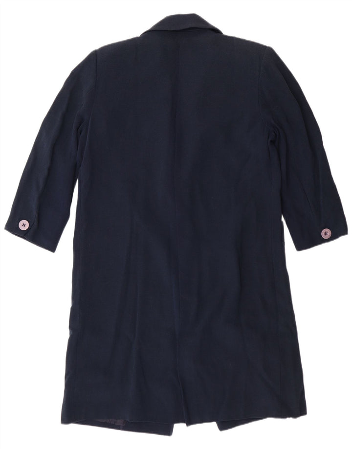 LUISA SPAGNOLI Damen 3-Knopf-Blazerjacke UK 14 Mittelmarineblau