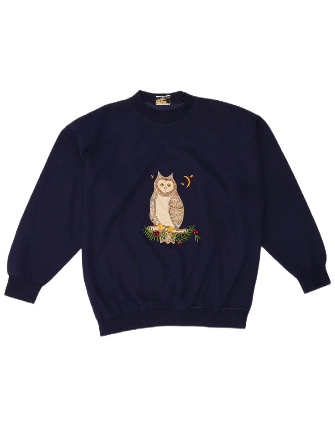 Übergroßer Sweatshirt-Pullover mit Grafik für Damen von Acorn, Gr. 10, Marineblau