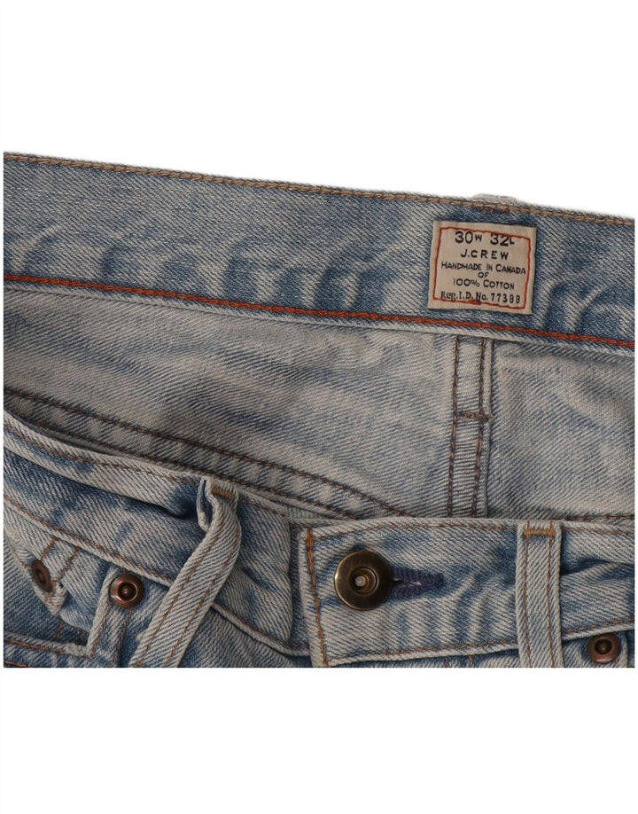 J. Crew Herren Straight Jeans W30 L32 Blaue Baumwolle