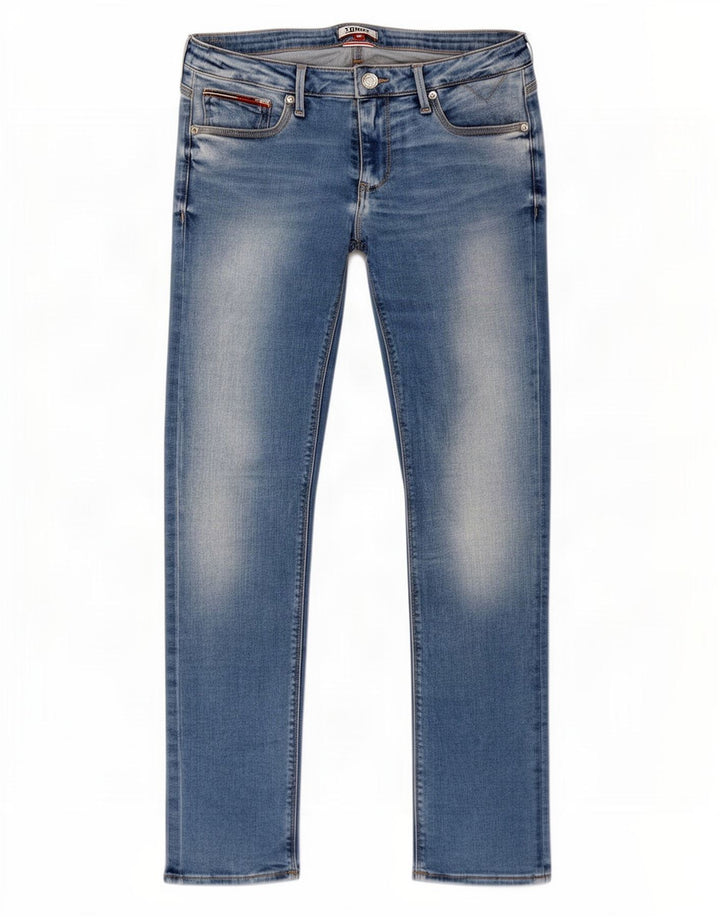Tommy Hilfiger Herren Slim Jeans W30 L30 Blaue Baumwolle