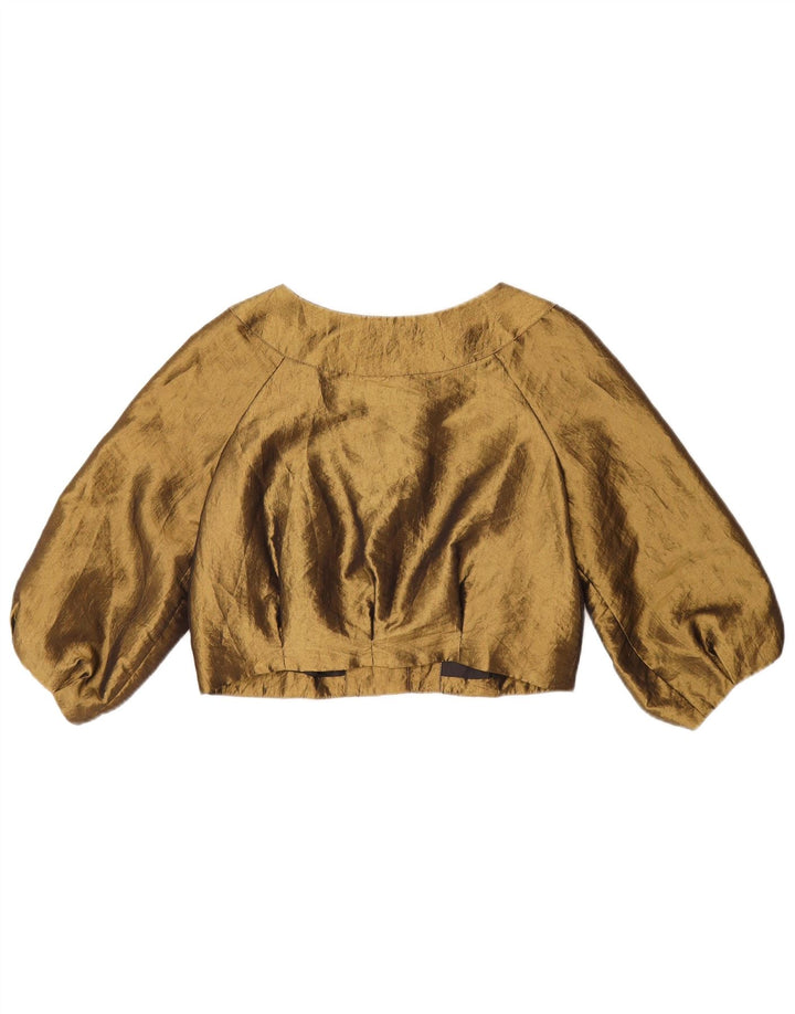 Nissa Damen-Bolero-Oberteil mit 3/4-Ärmeln, EU 40, mittleres Khaki, Polyester